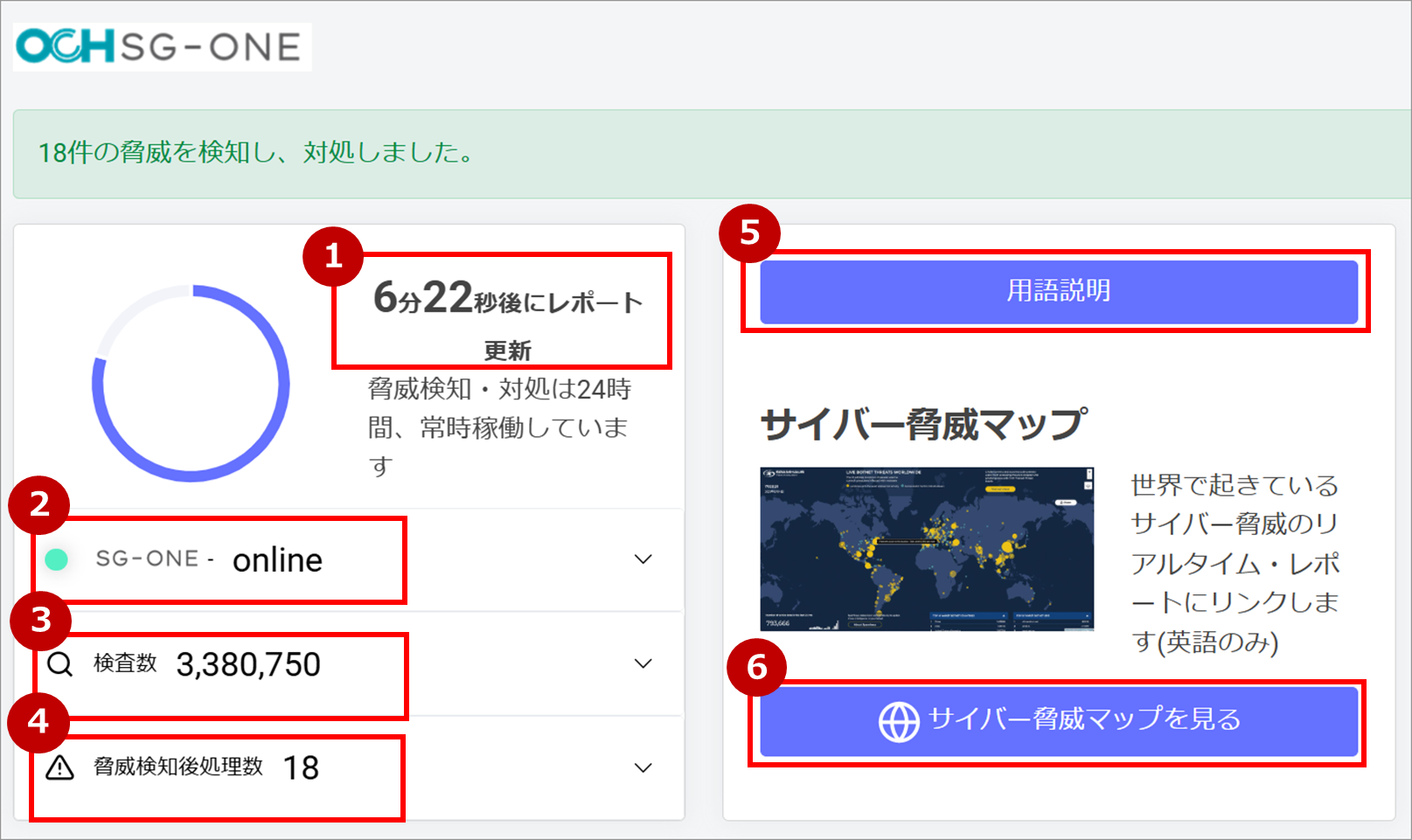 ご利用画面の見方 – OCH SG-ONE ヘルプセンター